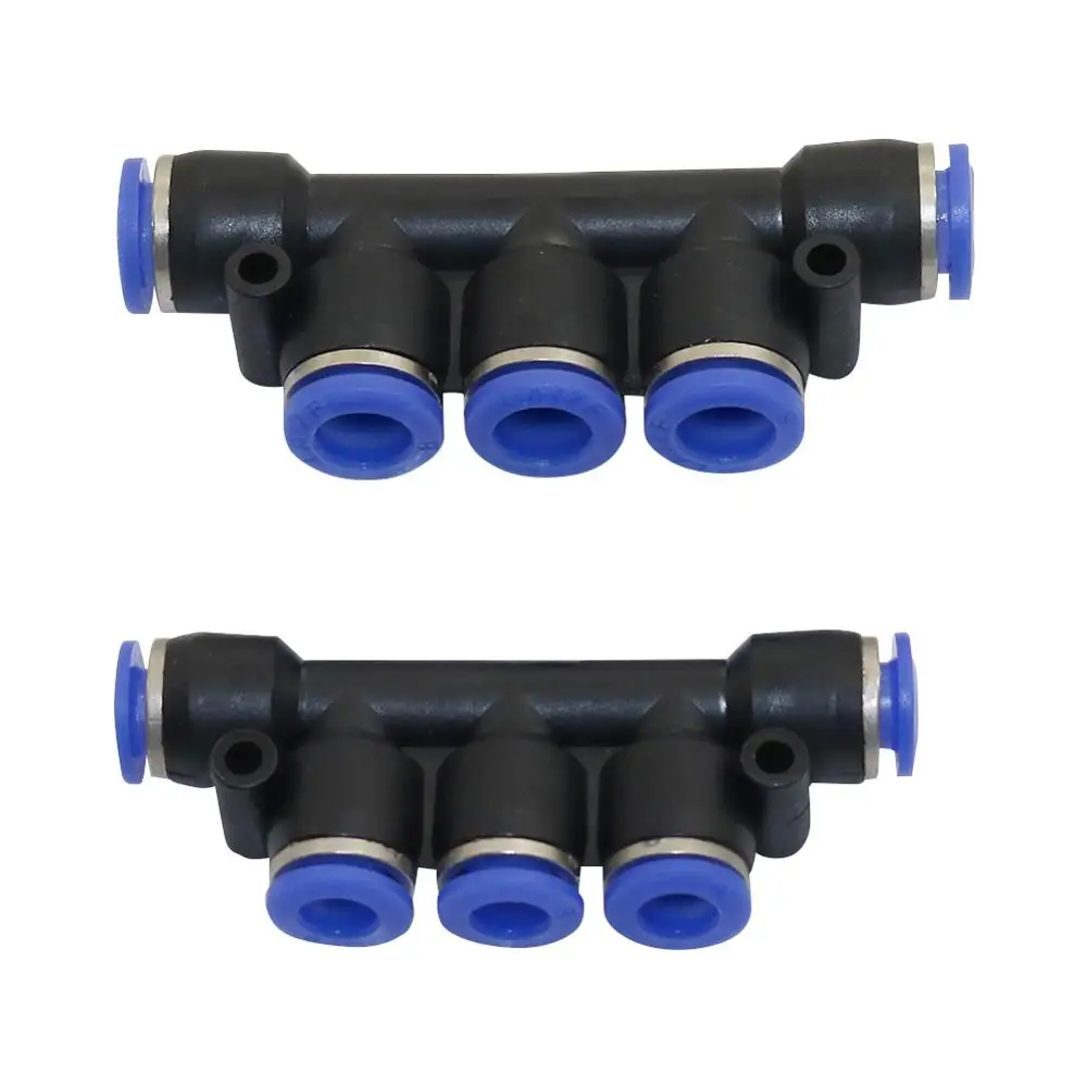 

3Pcs 6mm/8mm 5-way Slip Lock Nozzle Connector Garden Agriculture Irrigation Tool Industry Misting Cooling Humidification Fitting