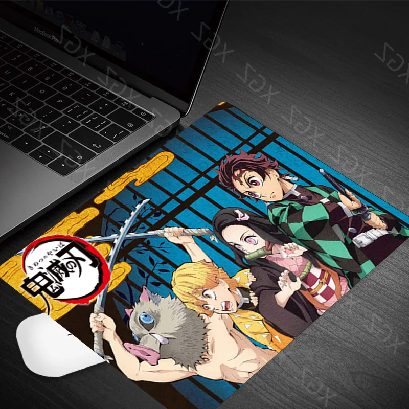 Yzuoan Kualitas Tinggi Anime Mouse Pad Devil 'S Blade Printed Nature Rubber Mouse Pad Tikus Bantalan Menghias Meja Pemain mat 22x18cm