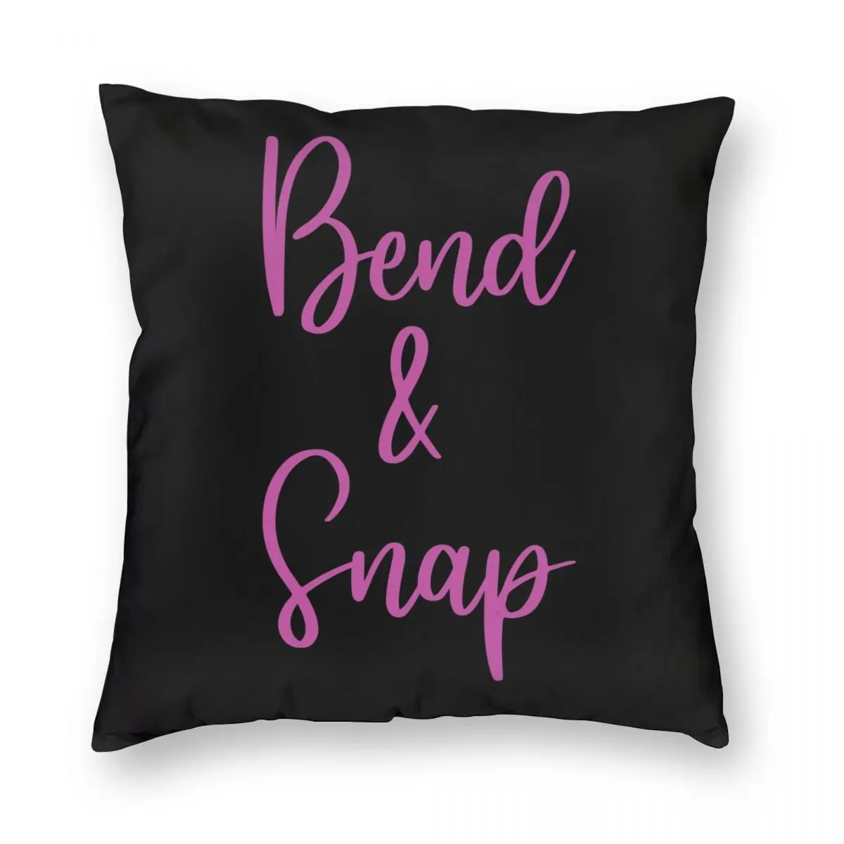 Bend And Snap Square Pillowcase Polyester Linen Velvet Creative Zip Decorative Throw Pillow Case Home Cushion Cover 45x45