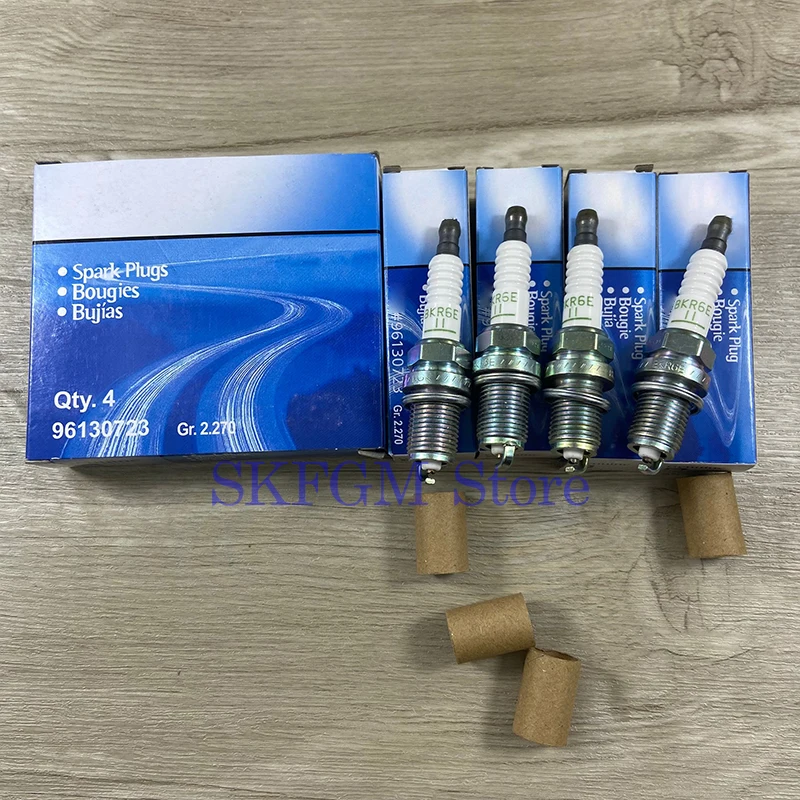 4PCS Spark Plug For Chevrolet Lova Aveo 1.4 1.6 Buick Excelle Daewoo 96130723