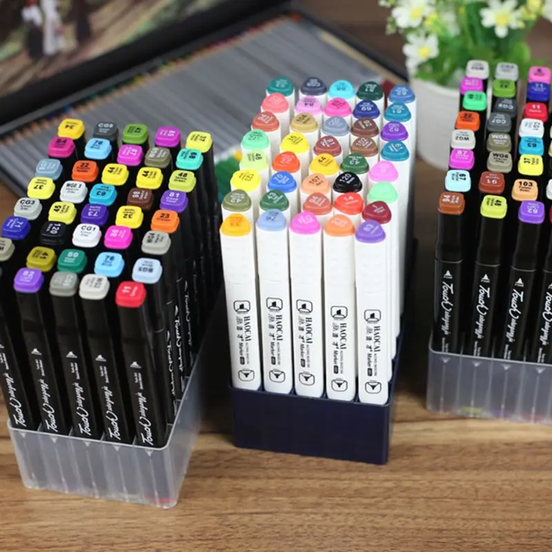 30/40 Slots Marker Stift Lagerung Halter Pinsel Bleistift Rack Tabelle Stand Organizer Multifunktions Werkzeug