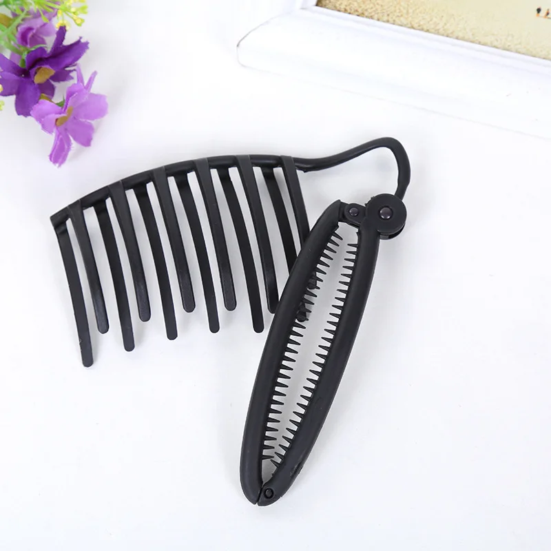 Woman Banana Clip Hair Comb Party Banquet Convenient Hairdressing Tools Hairpin Hair Stick Hair Accessories