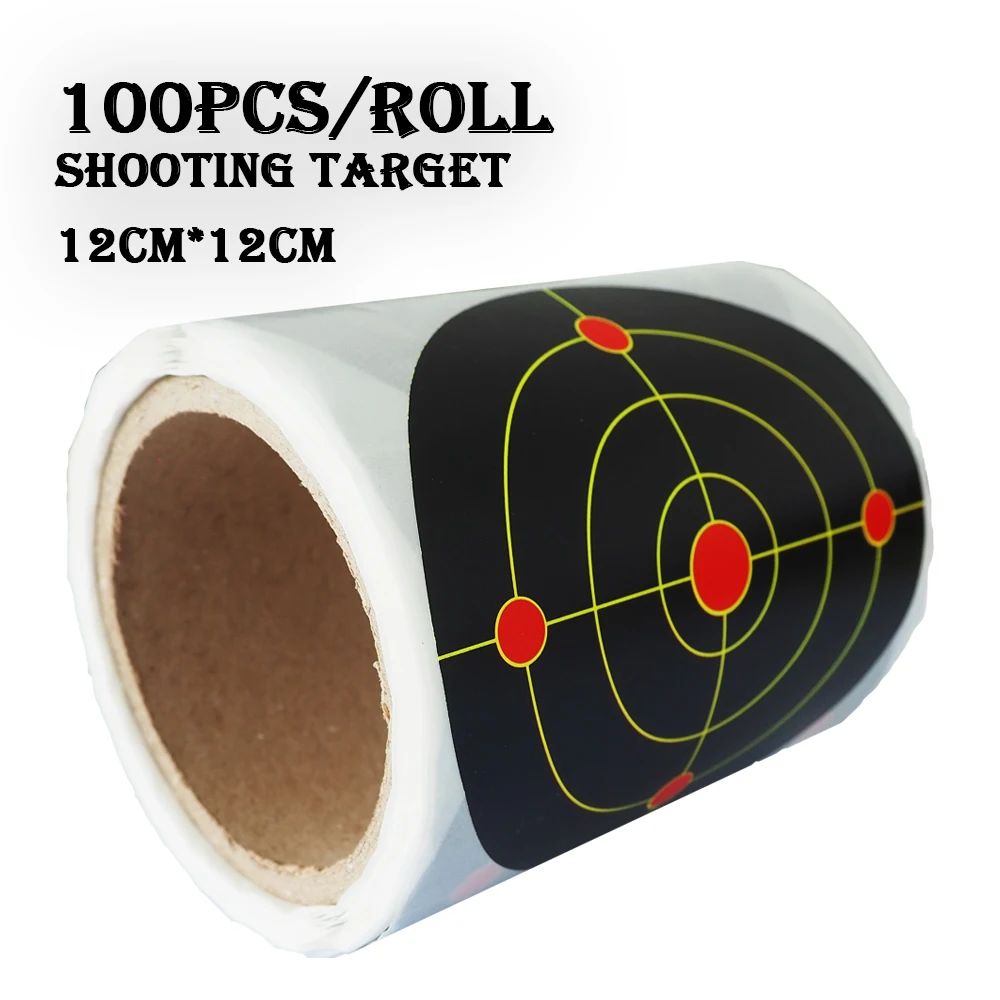 Adhesive Shooting Target for Shooting Aim, Adhesive Shoot Targets, Splatter Reactive Stickers, Flowering Splash, 100PCs/Roll