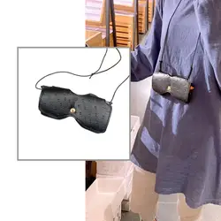 Glasses Lanyard Hanging neck Clip Glasses Bags Fashion Women Man Portable Leather Eyeglass Case Sunglasses Protection Cover