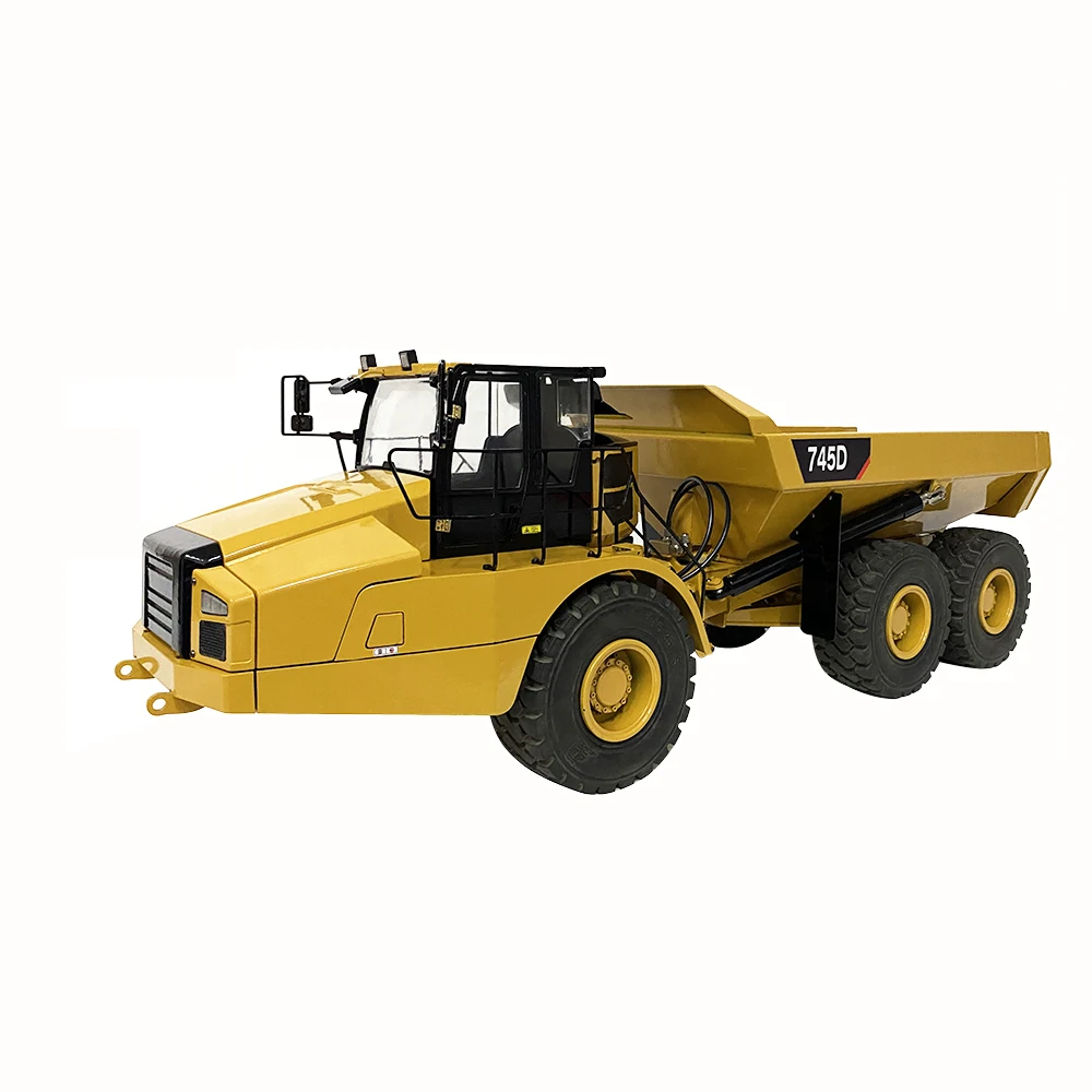 RC 1/14  Hydraulic Articulated Truck 745D 6*6 Remote Control Truck Liquid Metal Pressure Model