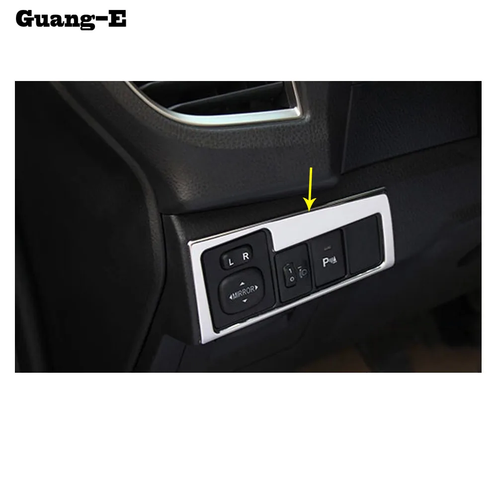 For Toyota Corolla Altis 2014 2015 2016 Stick Cover Stainless Steel Front Head Fog Light Switch Trim Frame Lamp Hood Parts Part