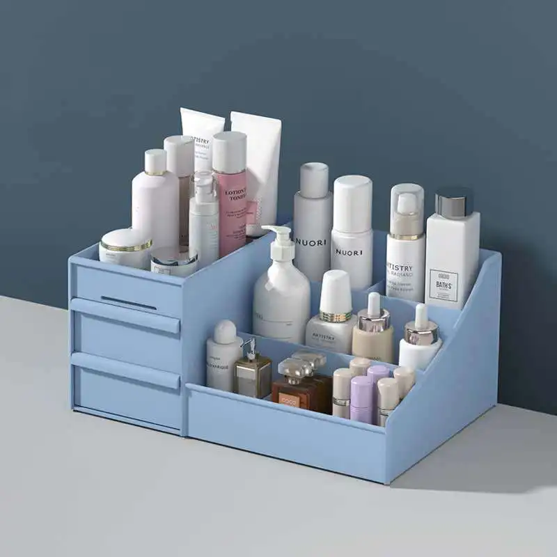 

Skin Care Desktop Dresser Mask Lipstick Storage Rack Plastic Box Drawer Cosmetic Storage Box