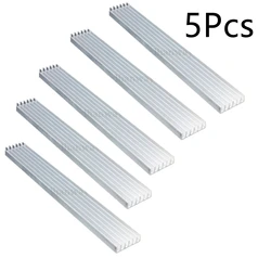 Disipador de calor de aluminio, radiador para refrigeración IC, Chipset electrónico, disipación de calor, 150x20x6 MM, 3x1W, 5 unidades por lote