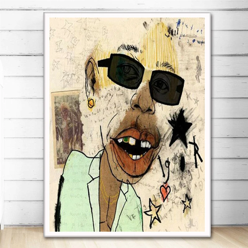 

Posters and Prints Tyler The Creator Igor 2019 Rap Music Album Stars Poster Wall Art Picture Canvas Painting Home Decor картины