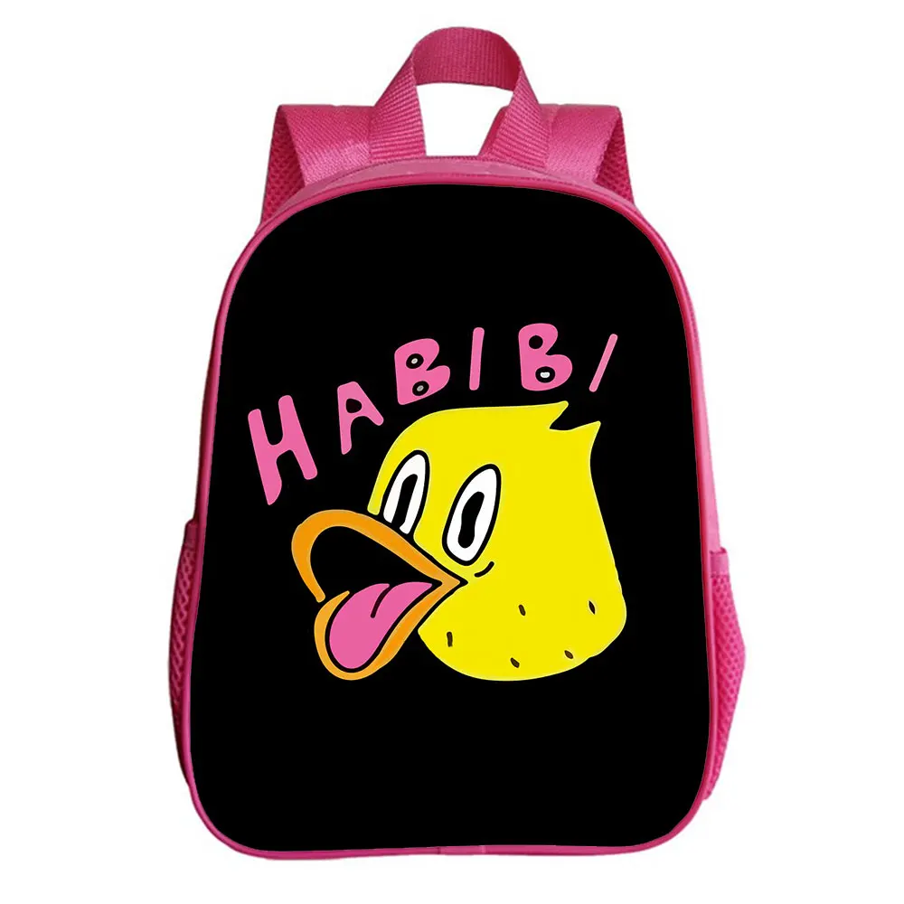 Quackity Backpack Children 12 Inches 3D Cartoon Bag Kindergarten Rucksack Baby Boys Girls Kids Anime Cartoon Knapsack Mochila