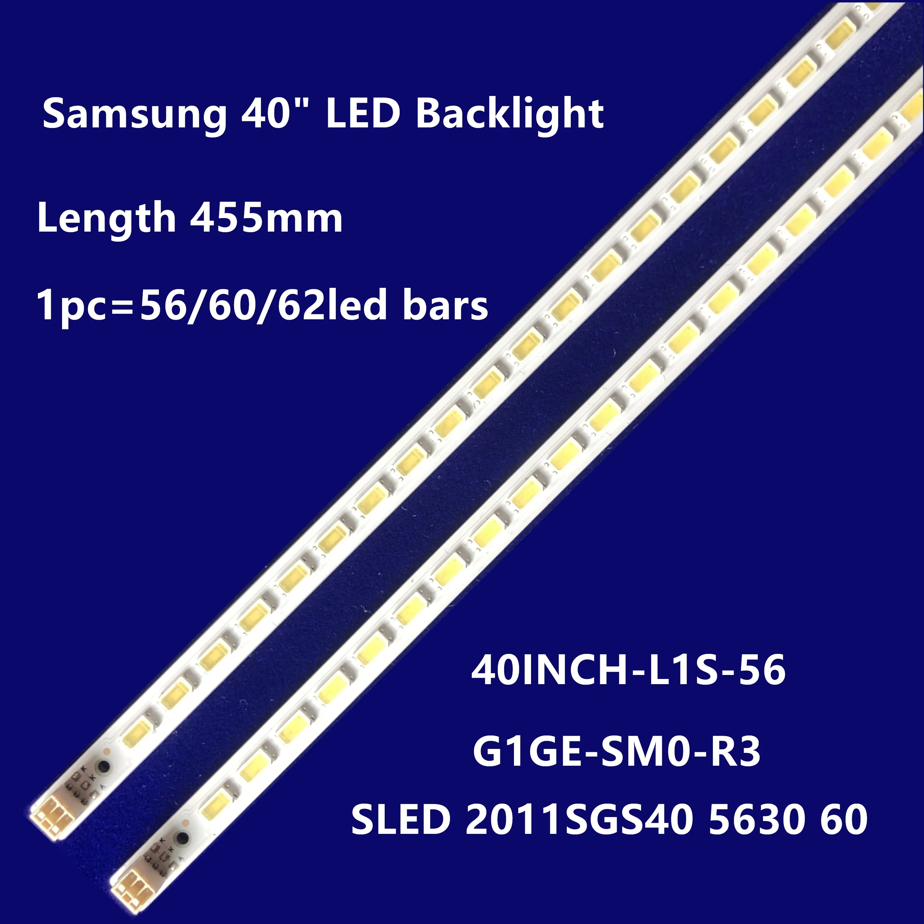 

20PCS LED Backlight Strip For 40-DOWN 40LNCH-L1S-60 2011SGS40 5630 H1 L40F3200B L40F3320B L40F3200B L40E5200BE L40P7200-3D