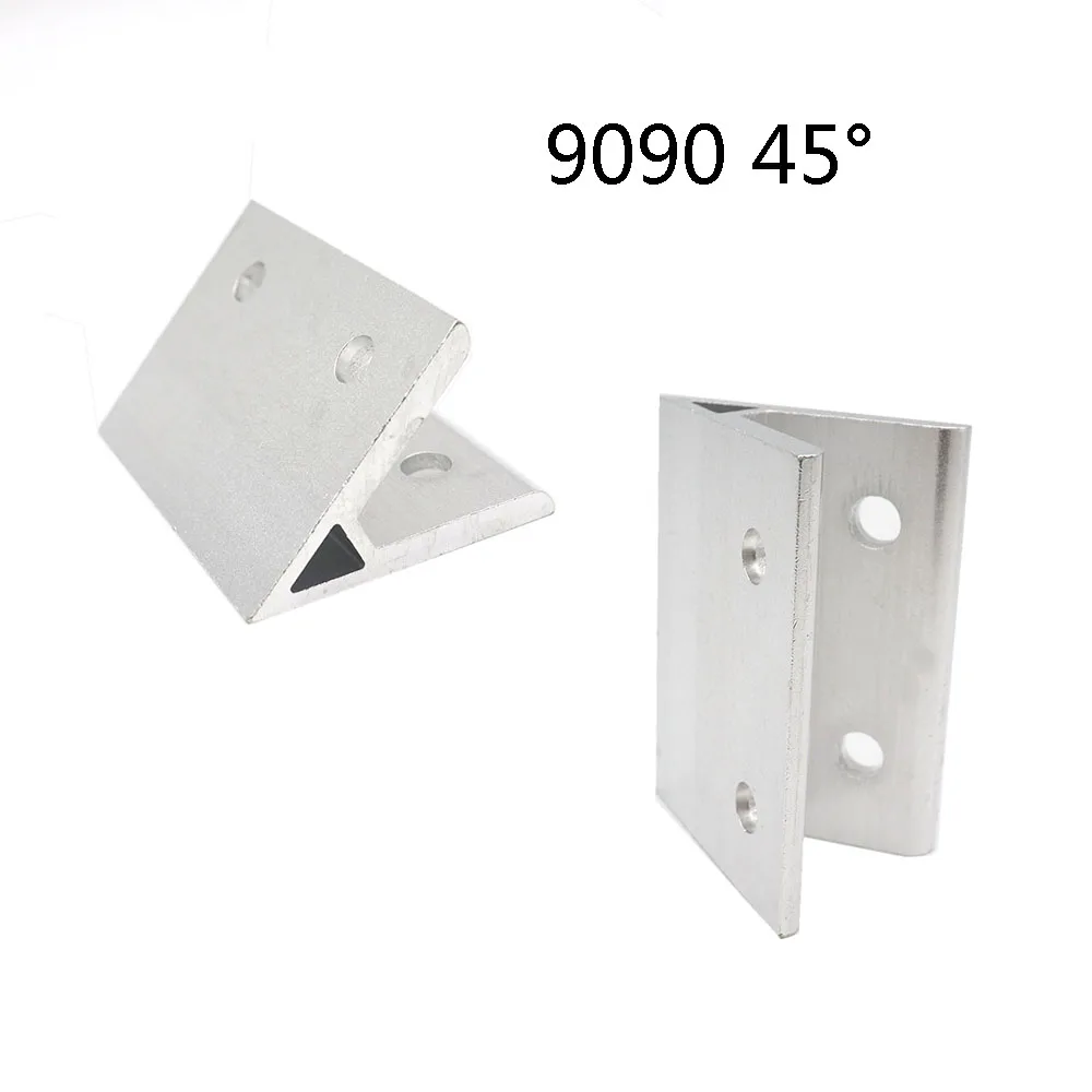 2pcs 45 degree 9090 90x90 Corner Angle Bracket Connection Joint for 4590 Aluminum Profile