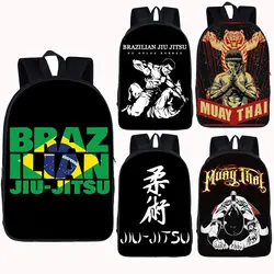 BRAZILIAN JIU JITSU / Muay Thai Backpack For Teenage Boys Jiujitsu bjj Children School Bags Women Men Backpack Kids Book Bag