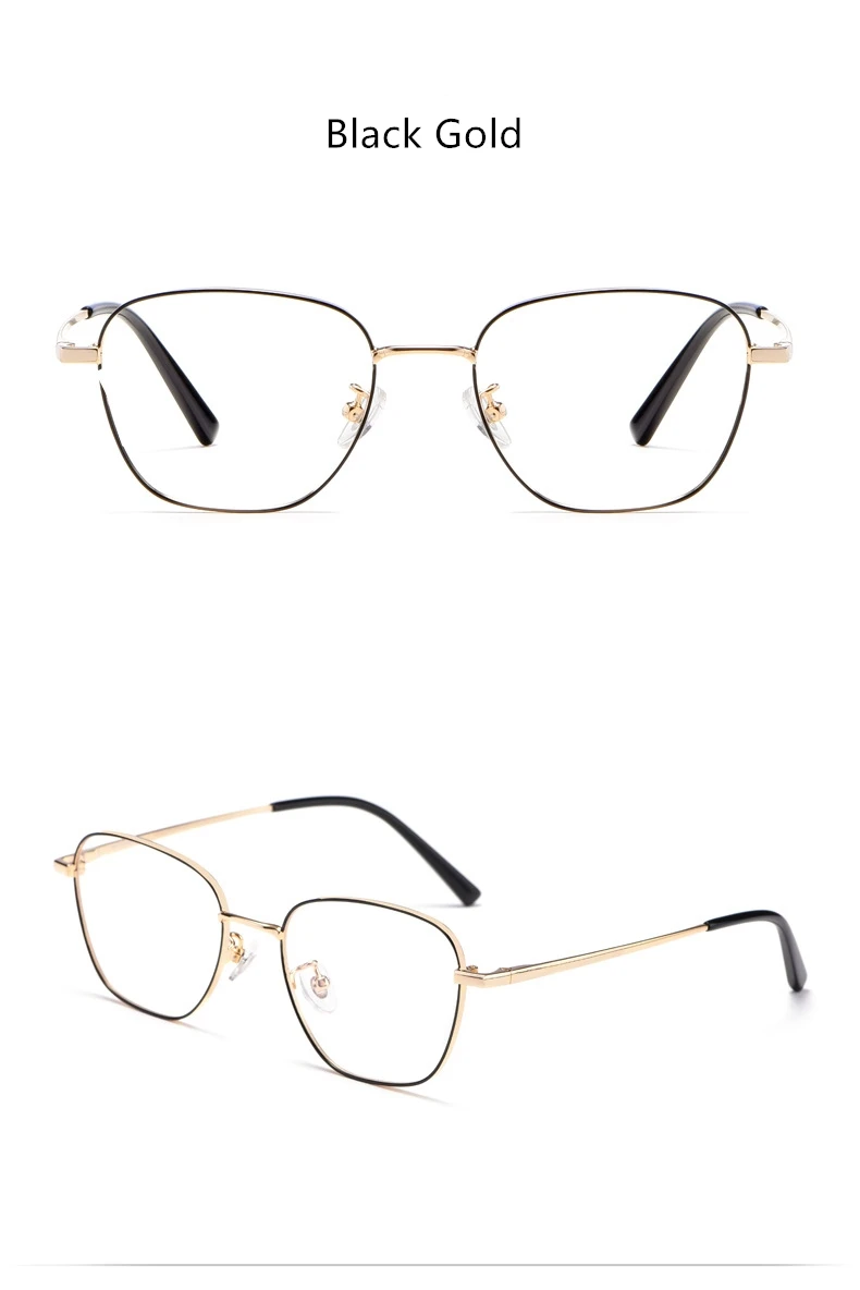 YIMARUILI Ultra-licht Mode Reinem Titan Brillen Rahmen männer Retro Runde Dekorative Optische Myopie Gläser Rahmen Frauen 9026JY – Detail 9