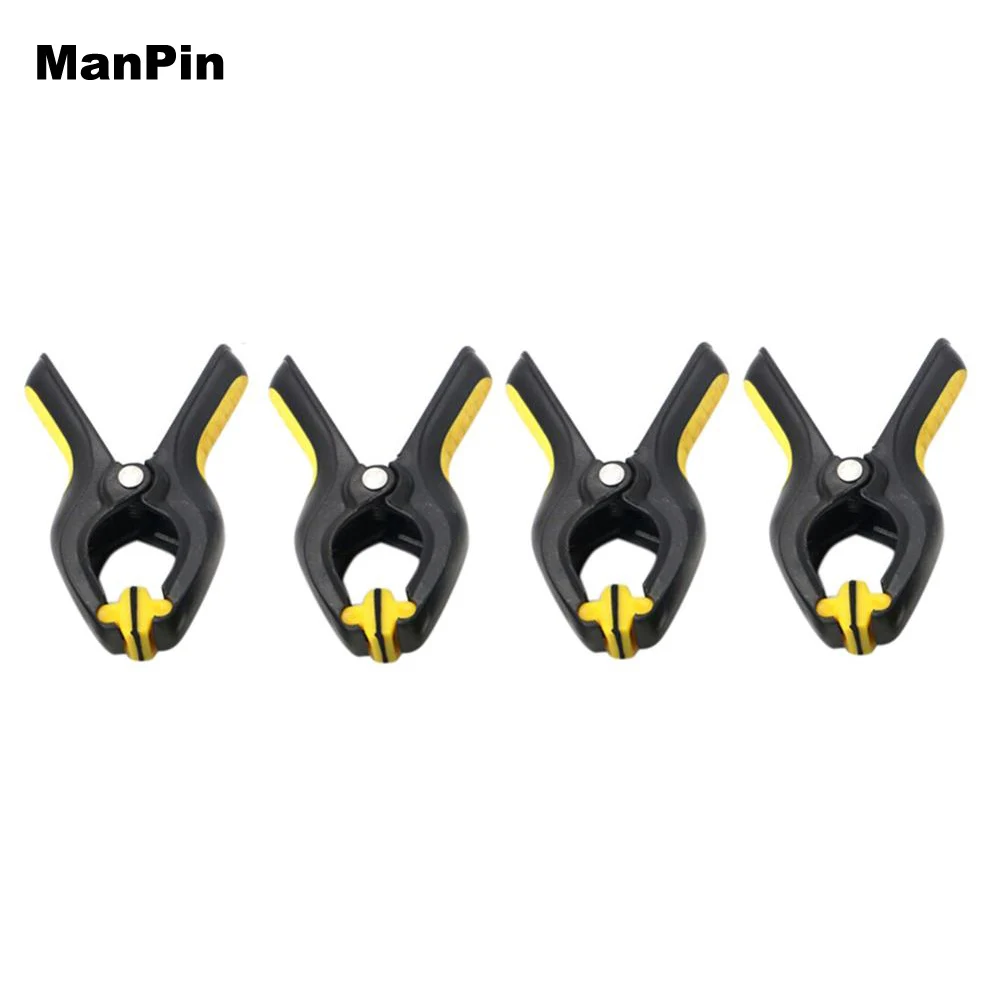 4 pçs clipe de plástico dispositivo elétrico ajustável display lcd braçadeira fixação com almofada borracha tablet do telefone móvel substituir ferramenta reparo