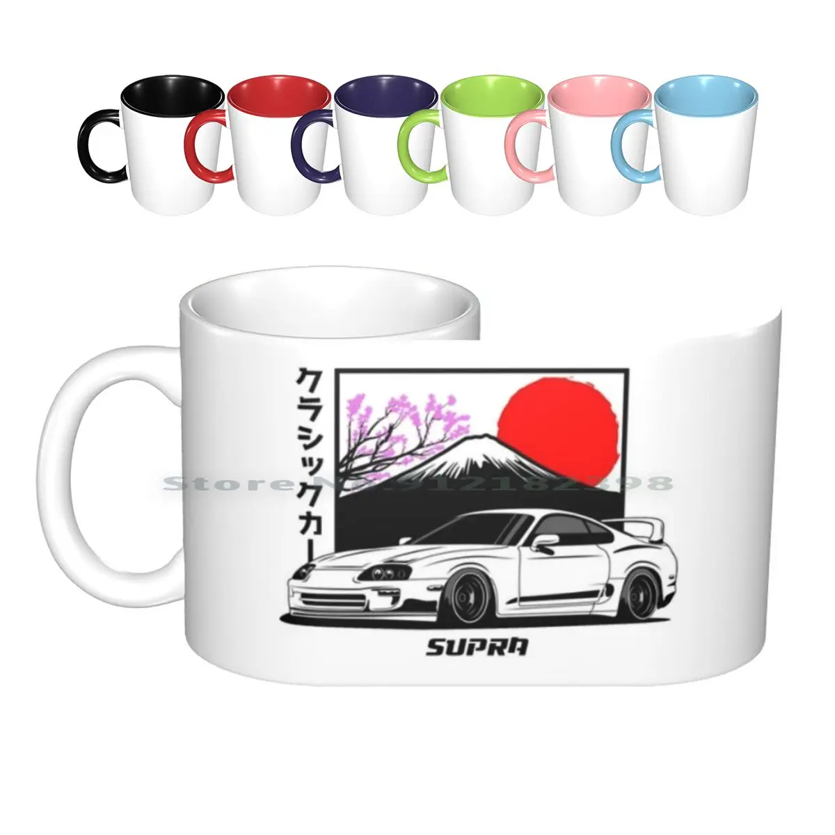 Jdm Ceramic Mugs Coffee Cups Milk Tea Mug 2jz Jdm 2jz Jdm A80 2jz Drift A80 Jdm White Creative Trending Vintage Gift Bottle Cup