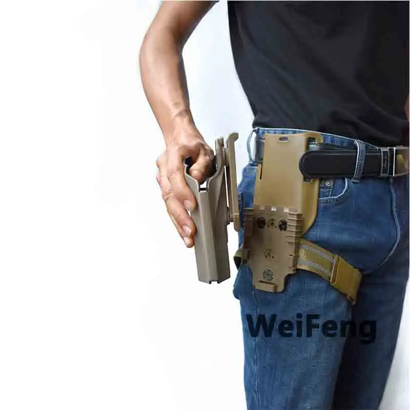 GL17 M9 P226 Adaptador funda con correa de pierna para pistola - imagen 5
