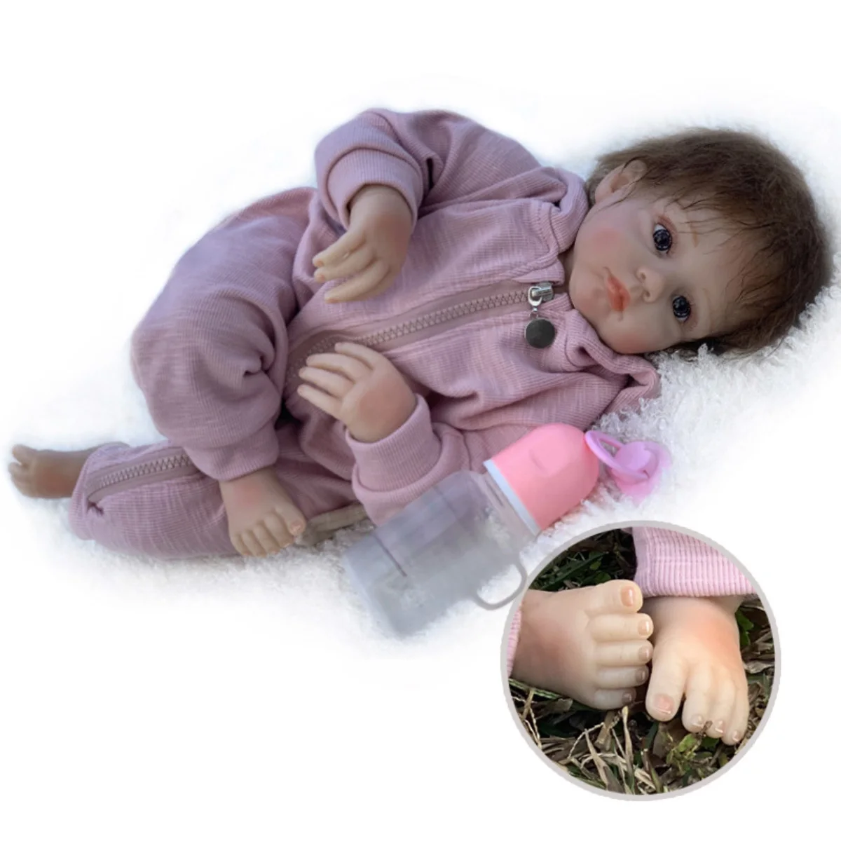 Reborn Baby Doll Girl 20" Bebe Reborn Boneca Renascida Lifelike Real Soft Touch Cuddly Gifts Preemie Toddler From OtardDolls