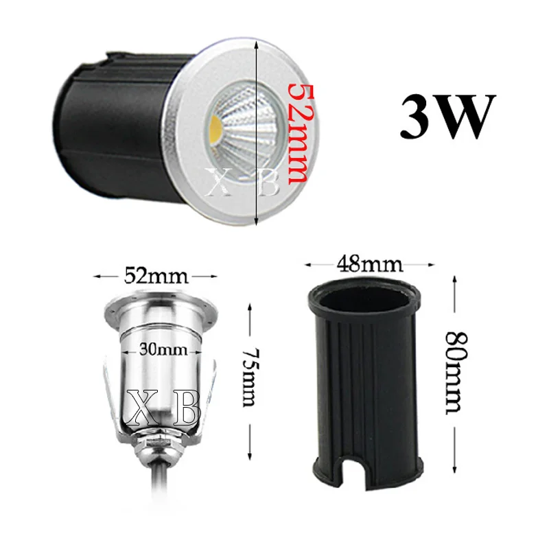 Waterproof IP67 3W 5W 10W 15W LED garden buried AC110v 220v Outdoor Recessed Deck Light Underground Lamp Sidewalk Lighting DC12V