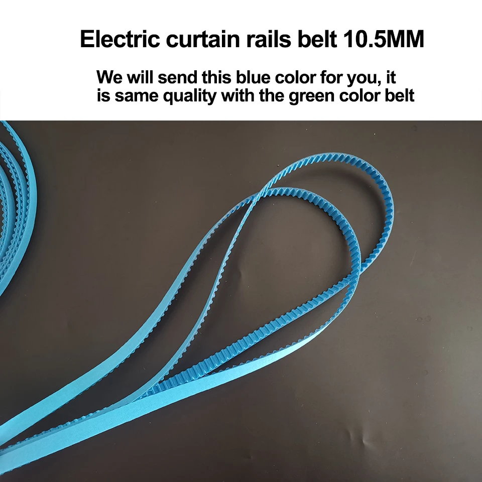 High Quality Smart Home Rubber Belt for Dooya Electronic Curtain Track rails Pole tuya Curtain Accessories 10.5MM Width