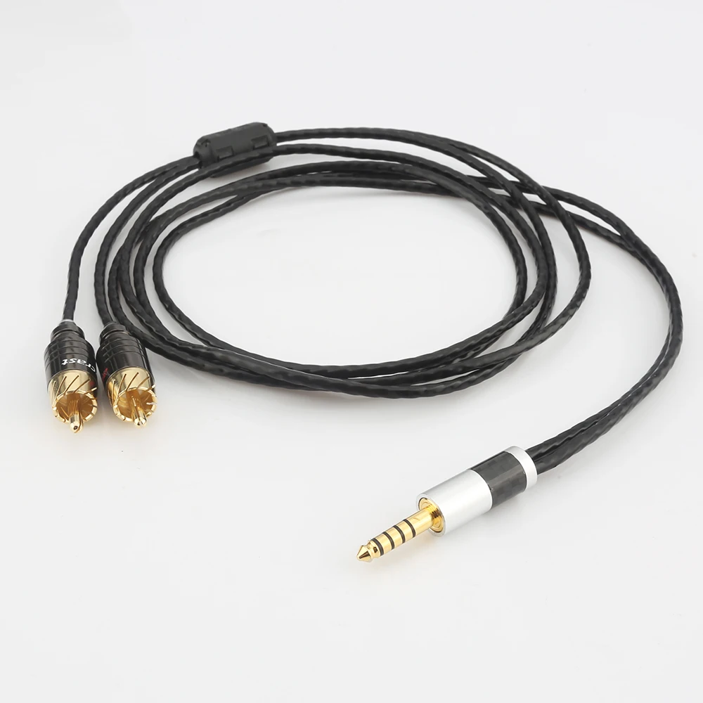 Audiocrast R600 +807AC 16 Cores HIFI 4.4mm to 2 RCA Audio Cable WM1A/1Z PHA-1A/2A Z1R 4.4mm Upgrade Cable