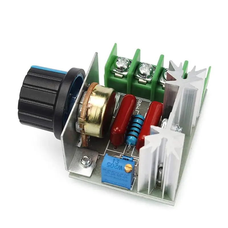 AC 50-220V 2000W 25A Motor Controller SCR High-power Electronic Voltage Regulator Module Motor LED Dimmers