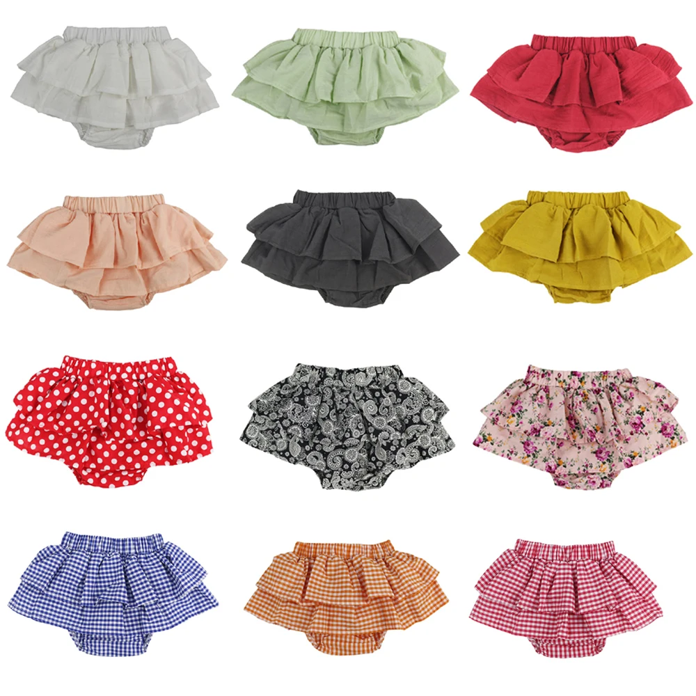 Cotton Ruffle Infant Toddler diaper covers,Baby Bloomers Various colors Panties Ruffles Shorts Toddler Diaper Covers