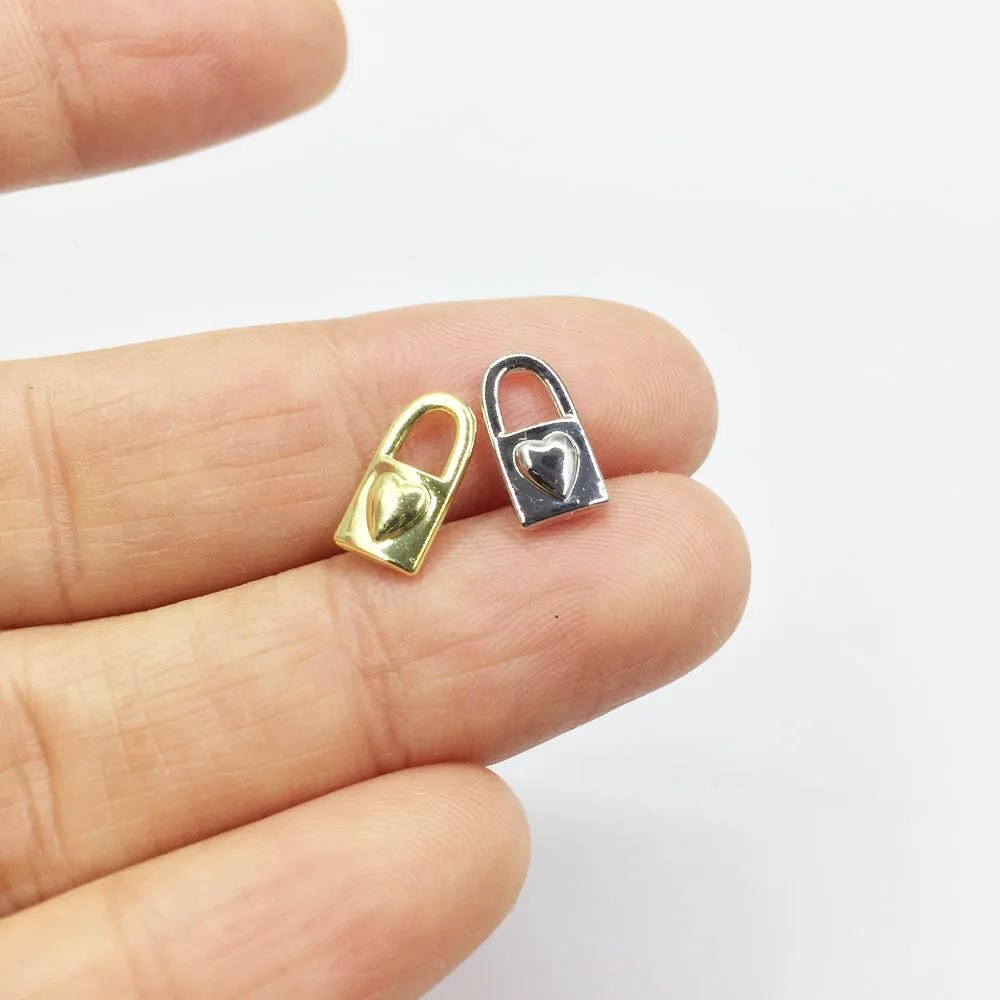Eruifa – breloques en forme de cœur pour collier, boucle d'oreille, bracelet, bijoux, fait à la main, 2 couleurs, 5x10mm, 20 pièces, vente en gros