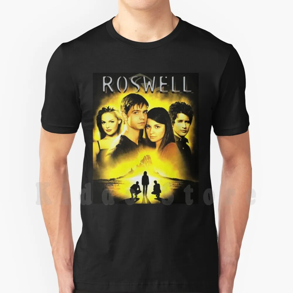 Roswell Tv Show T Shirt Print For Men Cotton New Cool Tee Roswell Liz Parker Hanks Maria Deluca Max New Mexico Remake Streaming