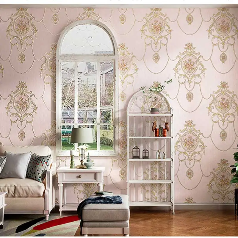 

European Big Floral 3D Wallpaper for Walls Mural Non-woven Flower Wall Paper Roll Living Room Bedroom Wallcovering papier peint