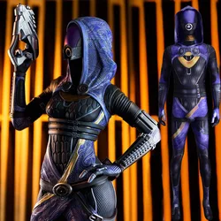 Mass Effect 2 Cosplay Costume Superhero Zentai Bodysuits Tali Zora Vas Normandy Costume Cosplay Spandex Halloween Costume