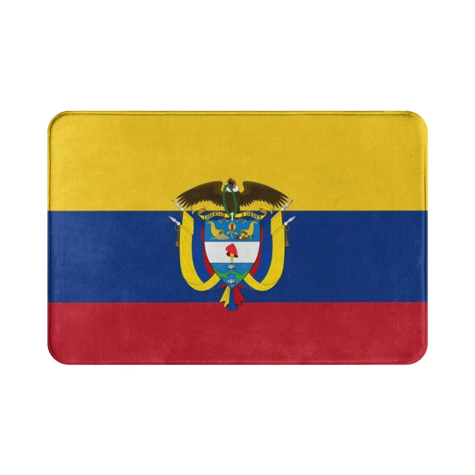 Flag Of Colombia , Patriotic Gift Carpet 1808 Carpet Republic Of Colombia Flag Of Colombia Emblem Of