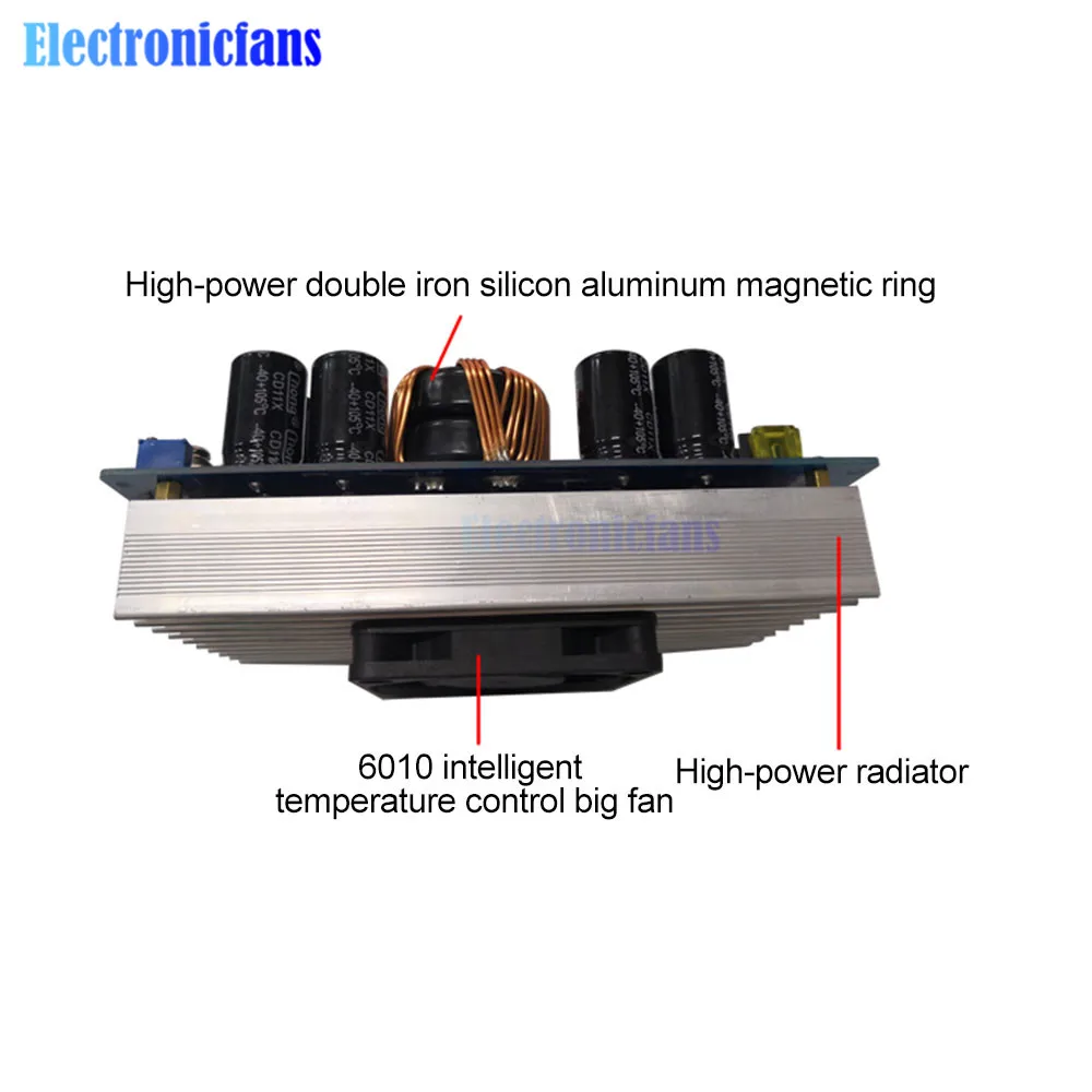 DC20V-70V 30A 800W High Power DC-DC Buck Converter Adjustable Step Down Power Supply Constant Voltage Constant Current Regulator