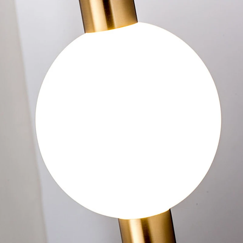 Simple Modern Art Chandelier With Vertical And Horizontal Lines Nordic Metal Luminous Ball Designer Restaurant Cafe Lights