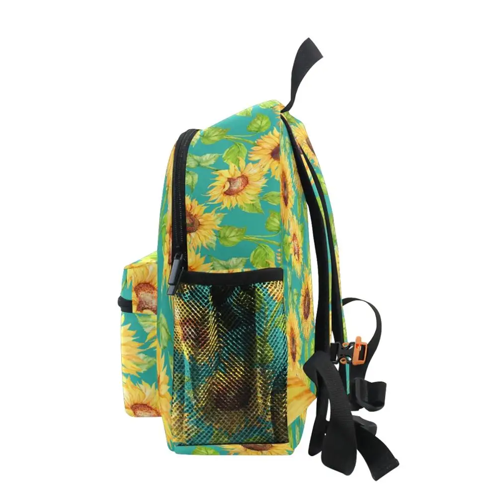 2021 NEW Orthopedic School Bags For Girls Sunflower Print Children School Bag Kids Satchels Girl Knapsack Top-Quality Book Bags
