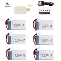 3.7v 650mah li-po battery +charger units for Syma X5c X5c-1 X5 H5c RC quadratrotor spare parts 852540 Rechargeable drone battery