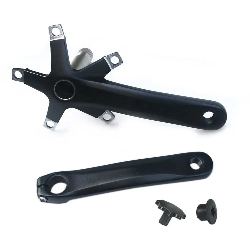 Folding Bicycle Crankset, Hollow Integral Crank Arm 130 BCD 152/165/170mm Length Road Bike BB Bottom Bracket