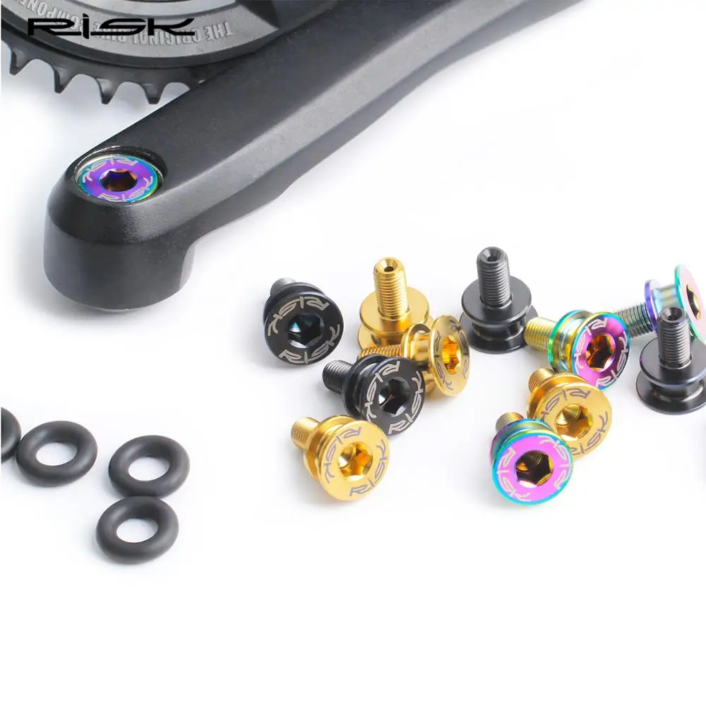 RISK Titanium M8x15 Square Hole Bicycle BB Fixing Bolts MTB Road Bike Bottom Bracket Screws Square-taper Bike Maintenance Tools view 5