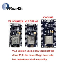 ESP8266 CH340G NodeMcu V3 Lua Wireless WIFI Module Connector Development Board ESP-12E Micro USB CH9102X CP2102 Based L293D