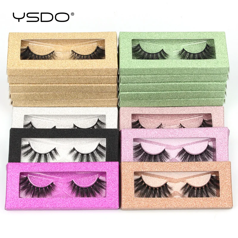 YSDO Lashes 4/10/20/100 PCS Wholesale 3D Mink Eyelashes Natural False Eyelashes Wispy Lashes Makeup Thick Mink Lashes In Bulk