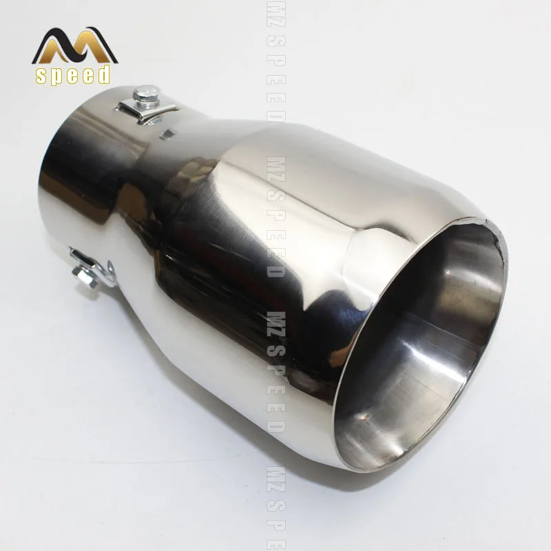 

Car accessories Exhaust system Muffler Universal silver blue 86mm exhaust tip Boutique snap-type exhaust muffler