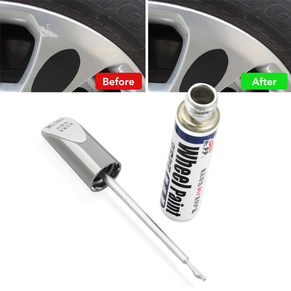 12 ml Car Wheel Hub Scratch Repair Pen Renovation Paint For Nissan Qashqai J11 J10 Juke X-trail Skoda Rapid Octavia Fabia