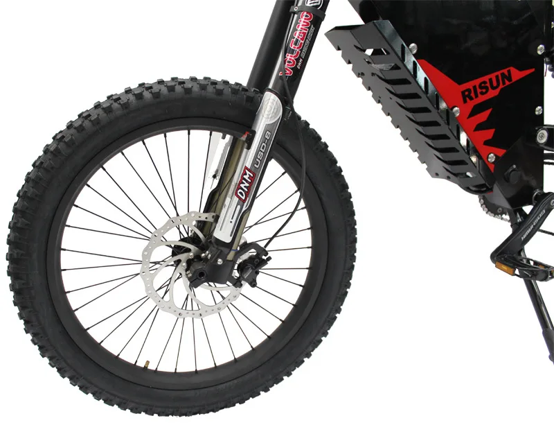 72V 1500W  stealth bomber front and rear shock absorbing soft tail all terrain electric mountain bike