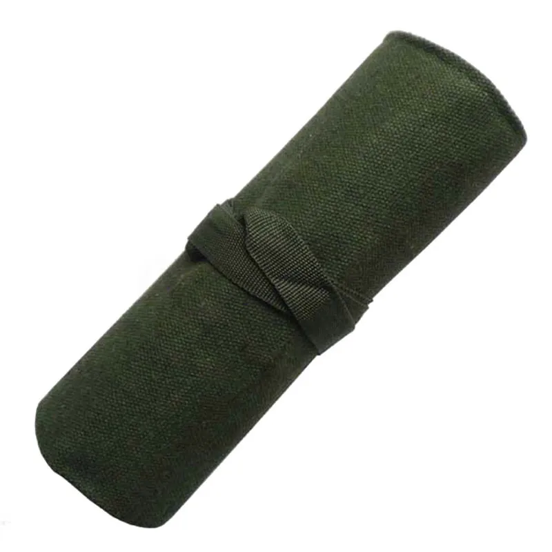 Army Green Bonsai Storage Package Roll Bag Garden Repair Tool Pliers Scissors Canvas Tools Storage Bags 60x43cm