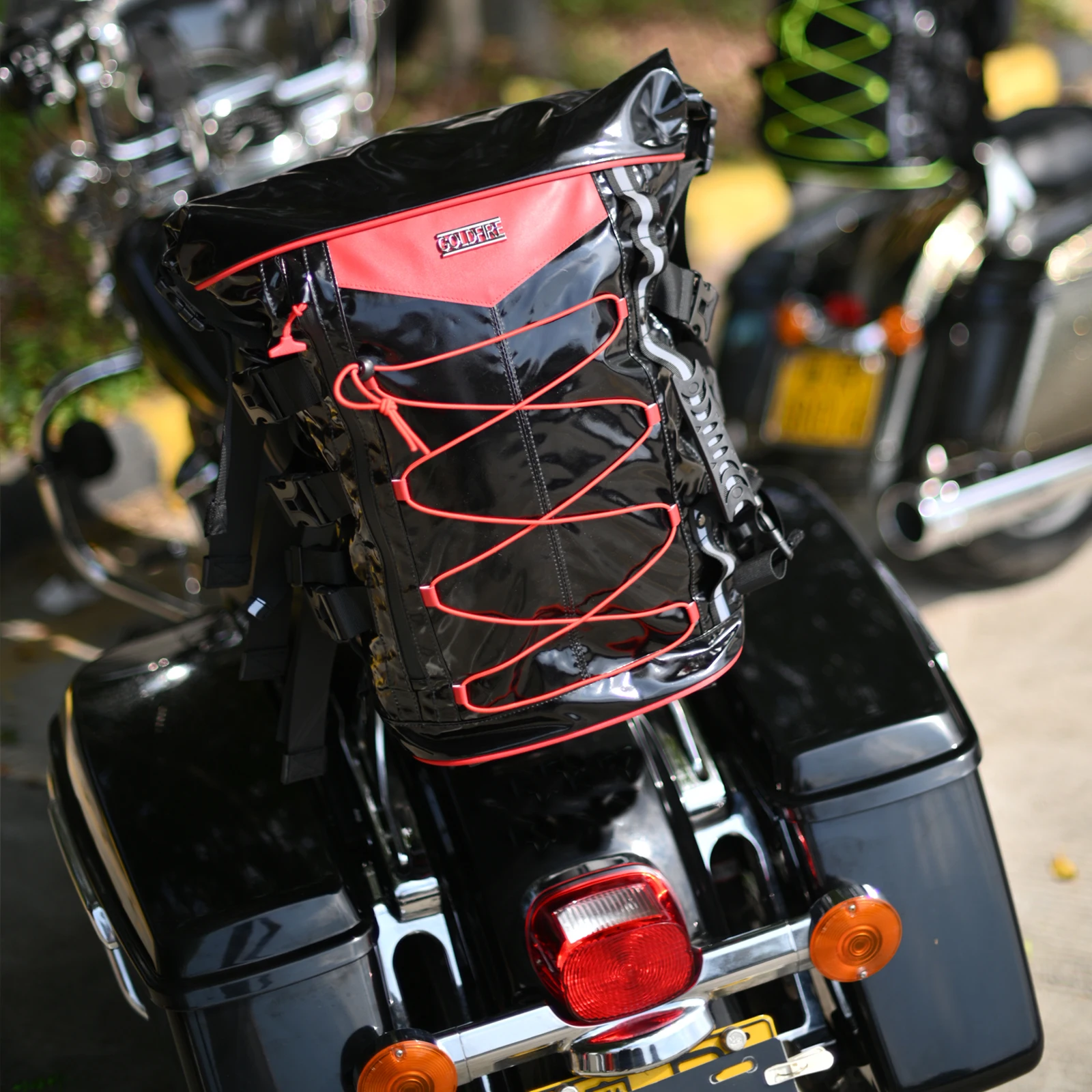 

40-65L Large Capacity Waterproof Motorcycle sissy bar Bag Travel Luggage Tail Rack Bags Backpack For Harley Goldwing Accessories