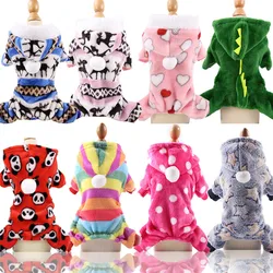 Soft Warm Pet Dog Jumpsuits Clothing for Dogs Pajamas Fleece Pet Dog Clothes for Dogs Coat Jacket Chihuahua Yorkshire Ropa Perro