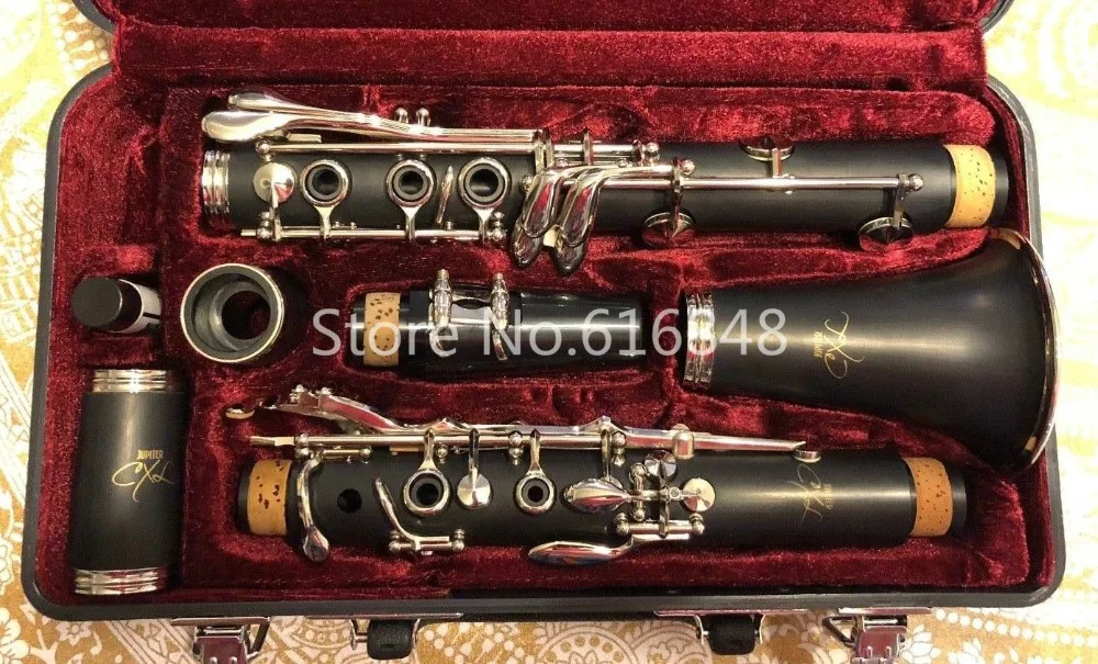 

Brand Jupiter CXL CC-60 Clarinet B Flat Musical Instrument 17 Key Clarinet Bakelite Tube Nickel Plated Clarinet With Canvas Case