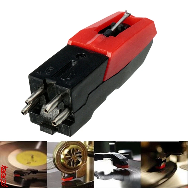 1PC Aluminum Turntable Diamond Stylus Needle for LP Record Player Phono Ceramic Cartridge