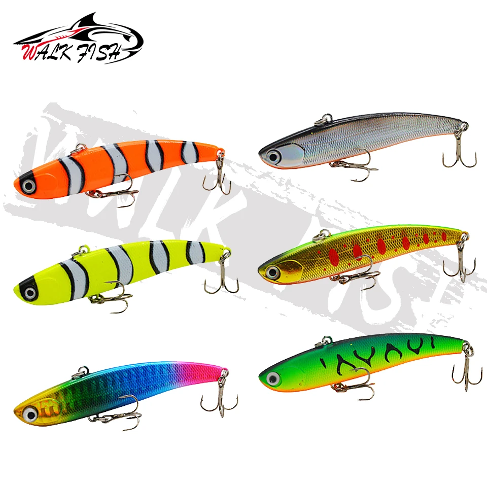 WALK FISH  Sinking Vibration Fishing Lure 10g 14g 18g 22g Hard bait Artificial VIB Winter Ice Fishing Pike Bait Tackle Isca Pech