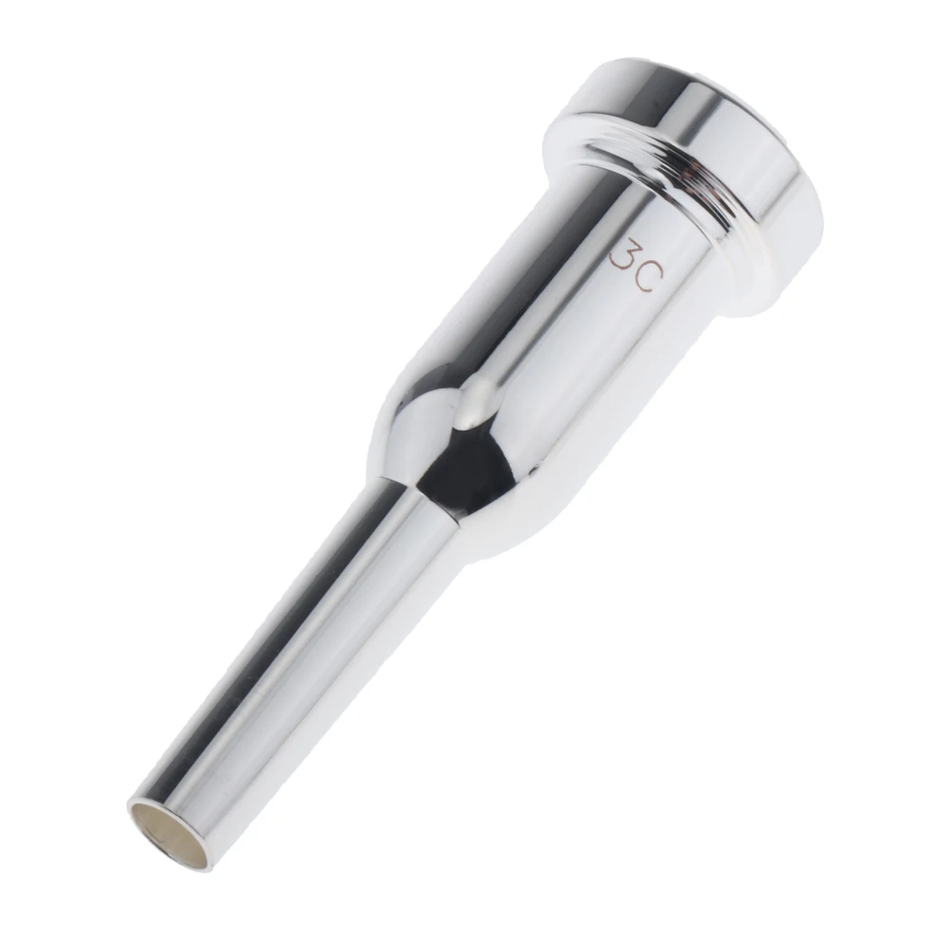 Silver Plated Mega Rich Tone Trumpet Mouthpiece 3C New High Quality